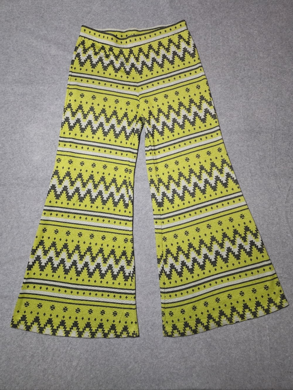 Flare Leg Pants Boho Knit Wide Leg Festival Casual